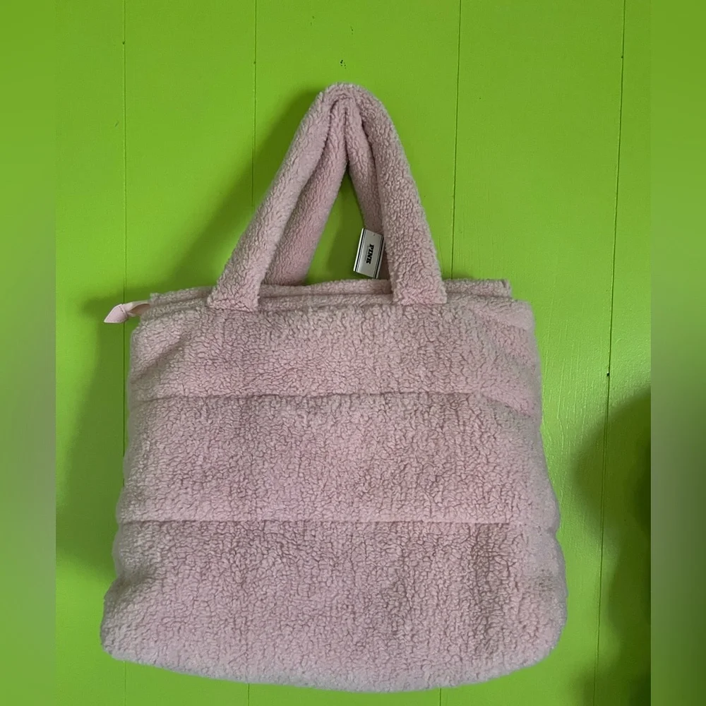 Victoria Secret Pink Cozy Plush Tote - Picture 3 of 5